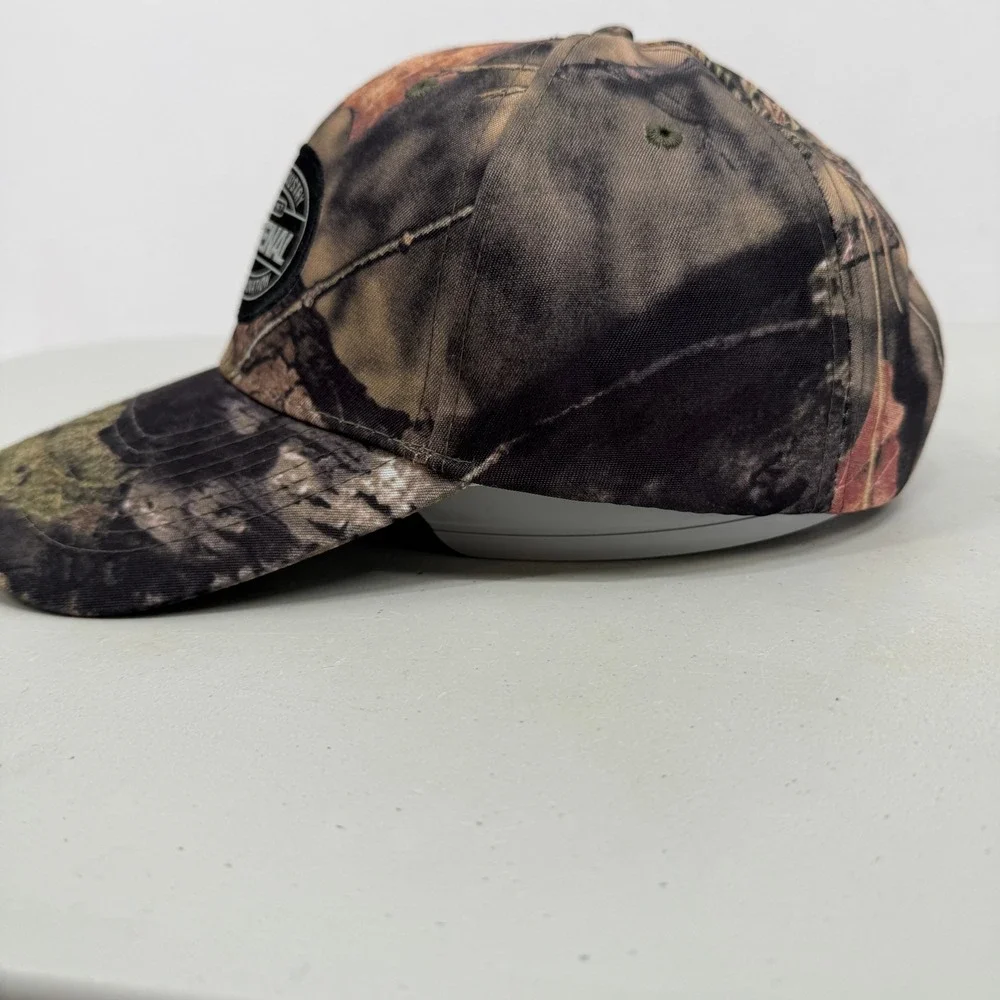 Fastenal‎ Baseball Hat Mens OSFM Camo Brown Green Adjustable Logo Patch Cap